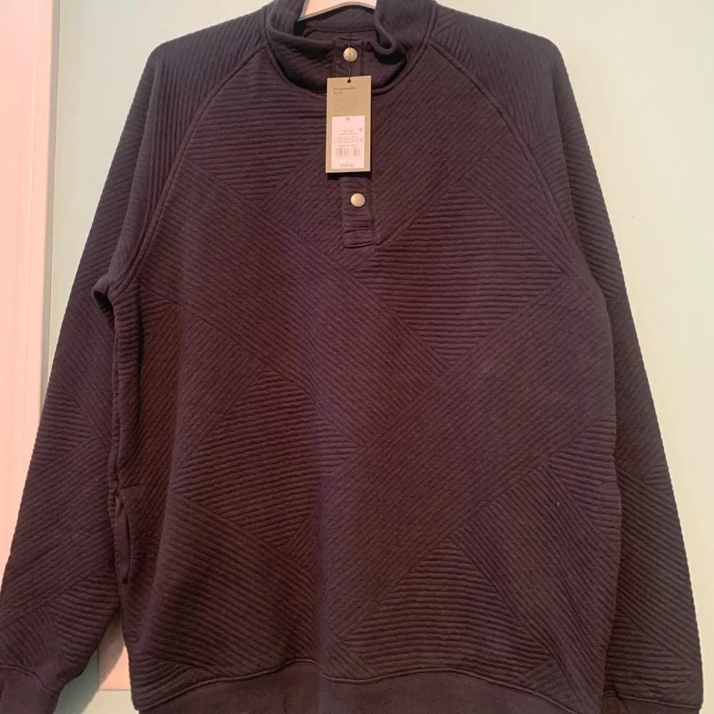 Goodfellow & Co Medium Gray Crewneck Sweater with Textured Knit